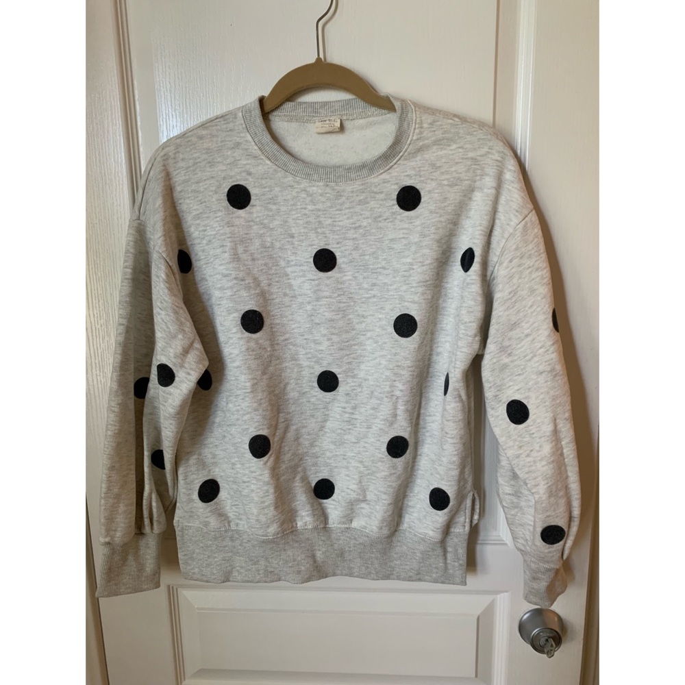 Zara Polka dot Sweatshirt